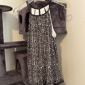 Express Black and Cream, Multi Dimensional Tank Top